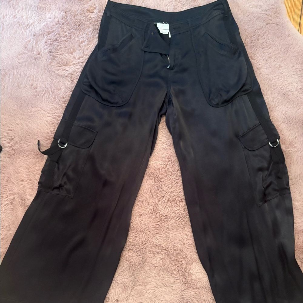 Anthropologie Black Zippered Pants